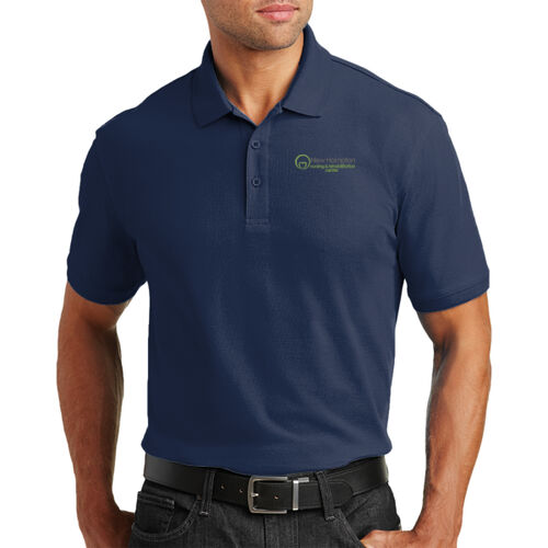 Nursing Home & Rehab - Core Classic Pique Polo - Grey/Green Thumbnail