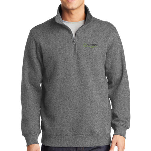 Nursing Home & Rehab - 1/4 Zip Sweatshirt - Black/Green Thumbnail